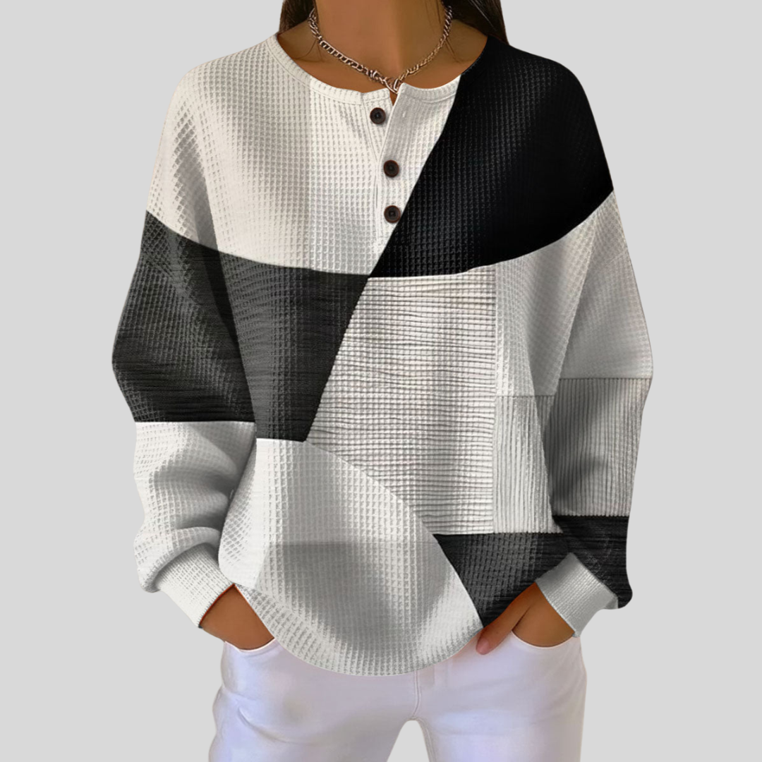 Rieneke | Vaffelstruktur Henley-genser