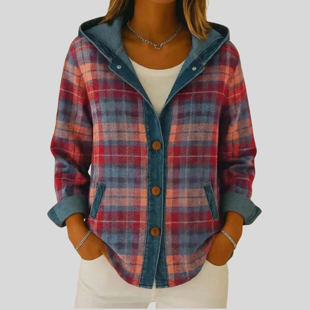 Reintje | Rutete Overshirt med Hette