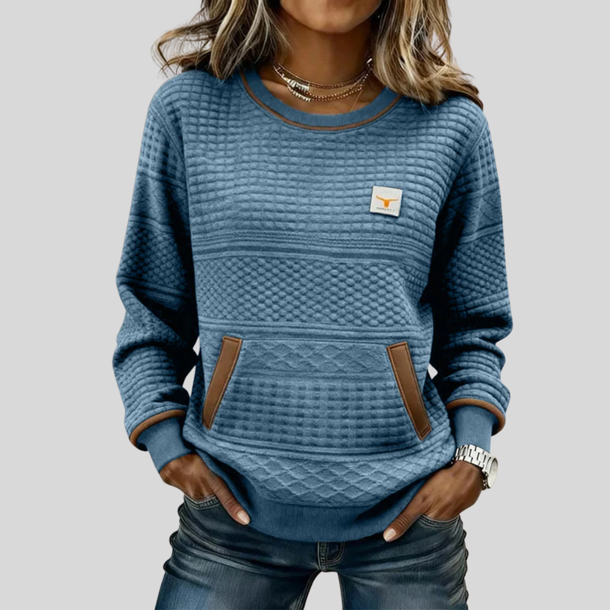 Roelie | Myk Colorblock Genser