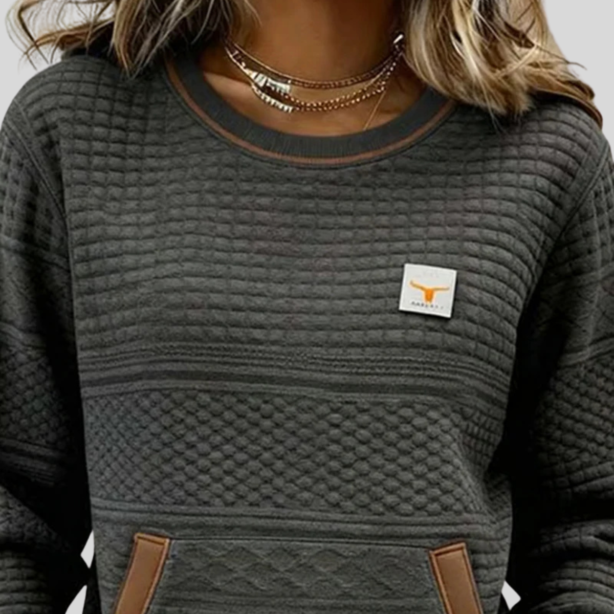 Roelie | Myk Colorblock Genser