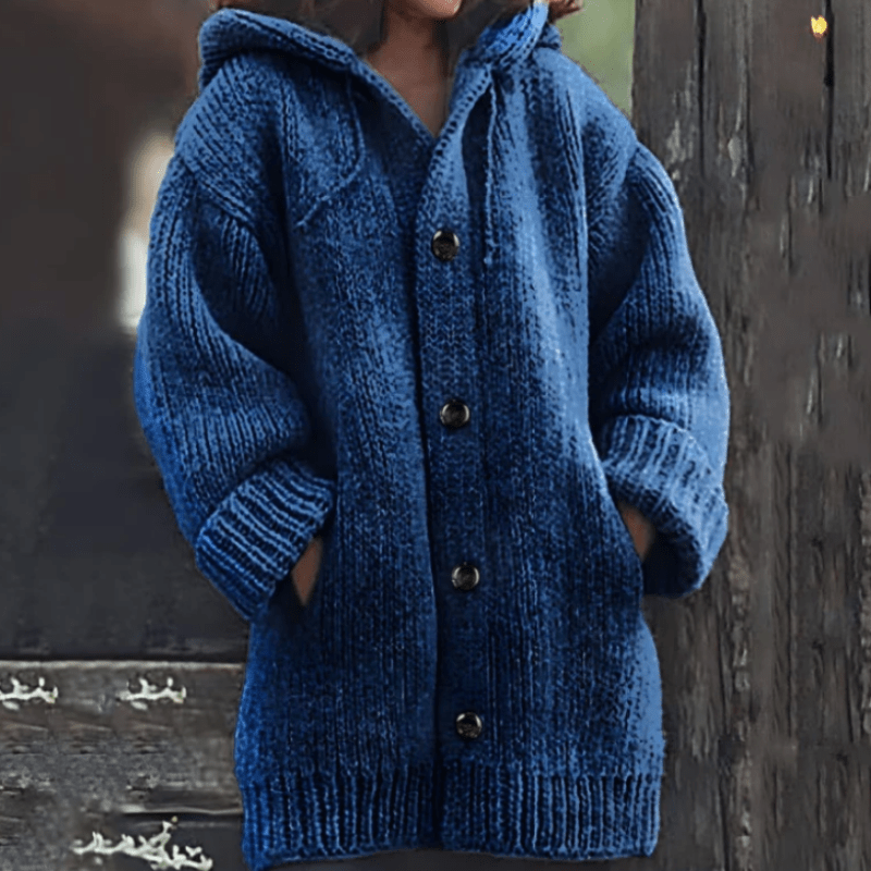 Wies | Mykt Strikket Vest med Hette
