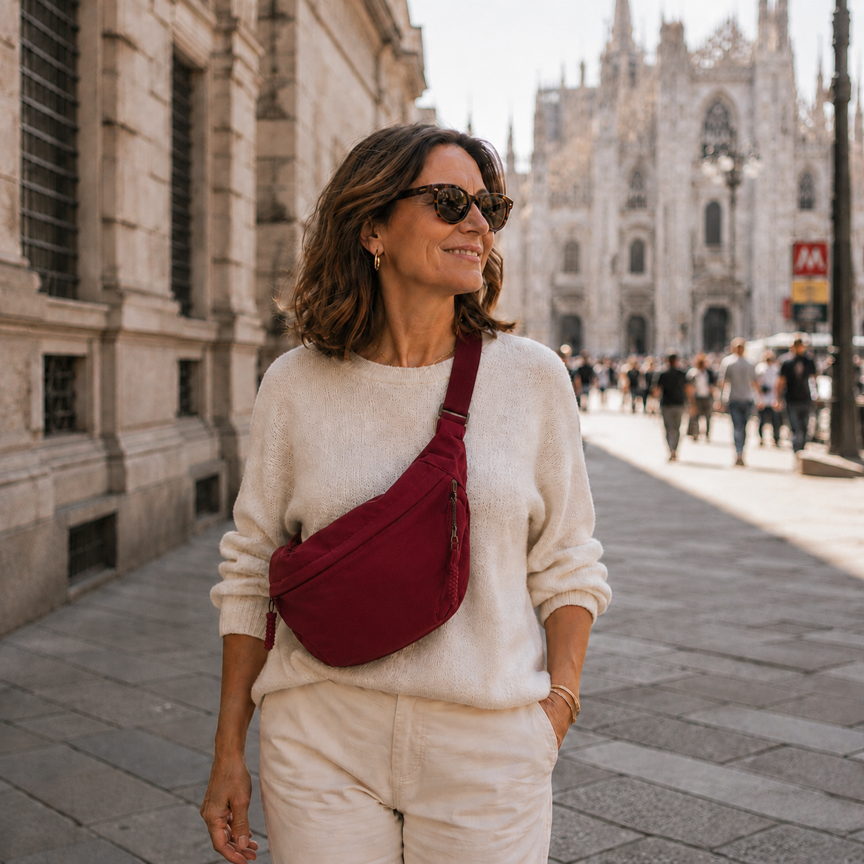 Rosa | Skulderveske Bordeaux