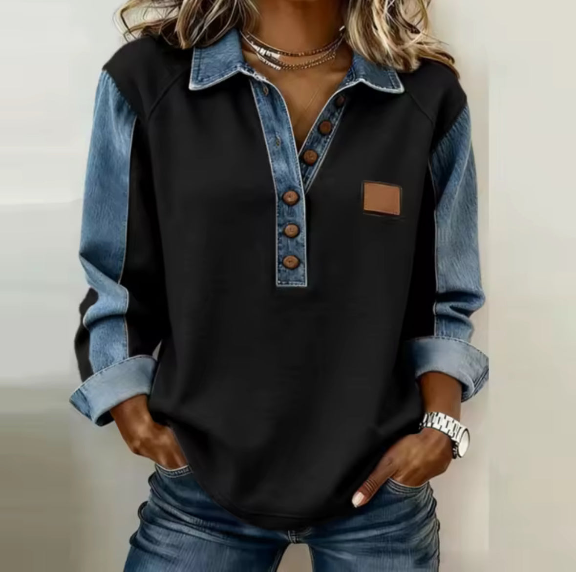 Elisa | Sporty Kontrast Genser