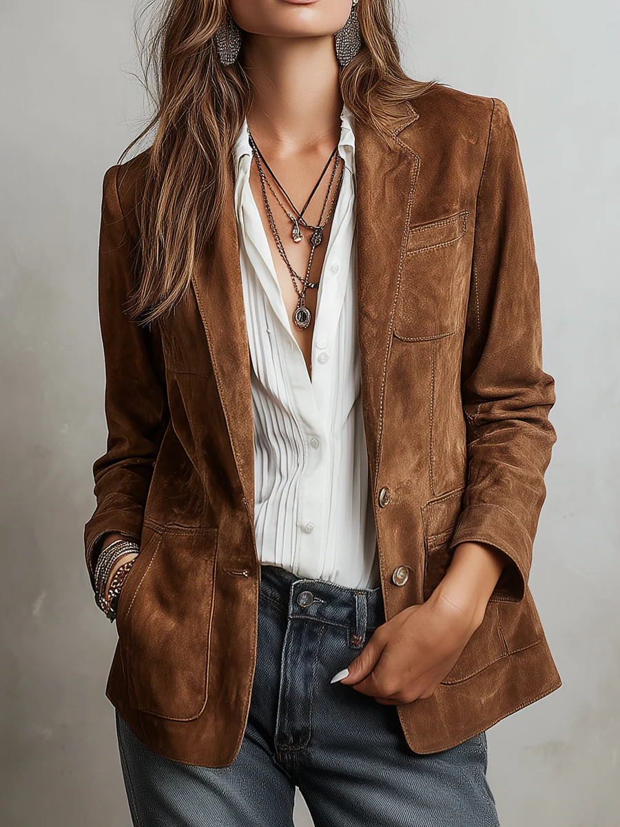 Marcelle | Vintage Brun Blazer