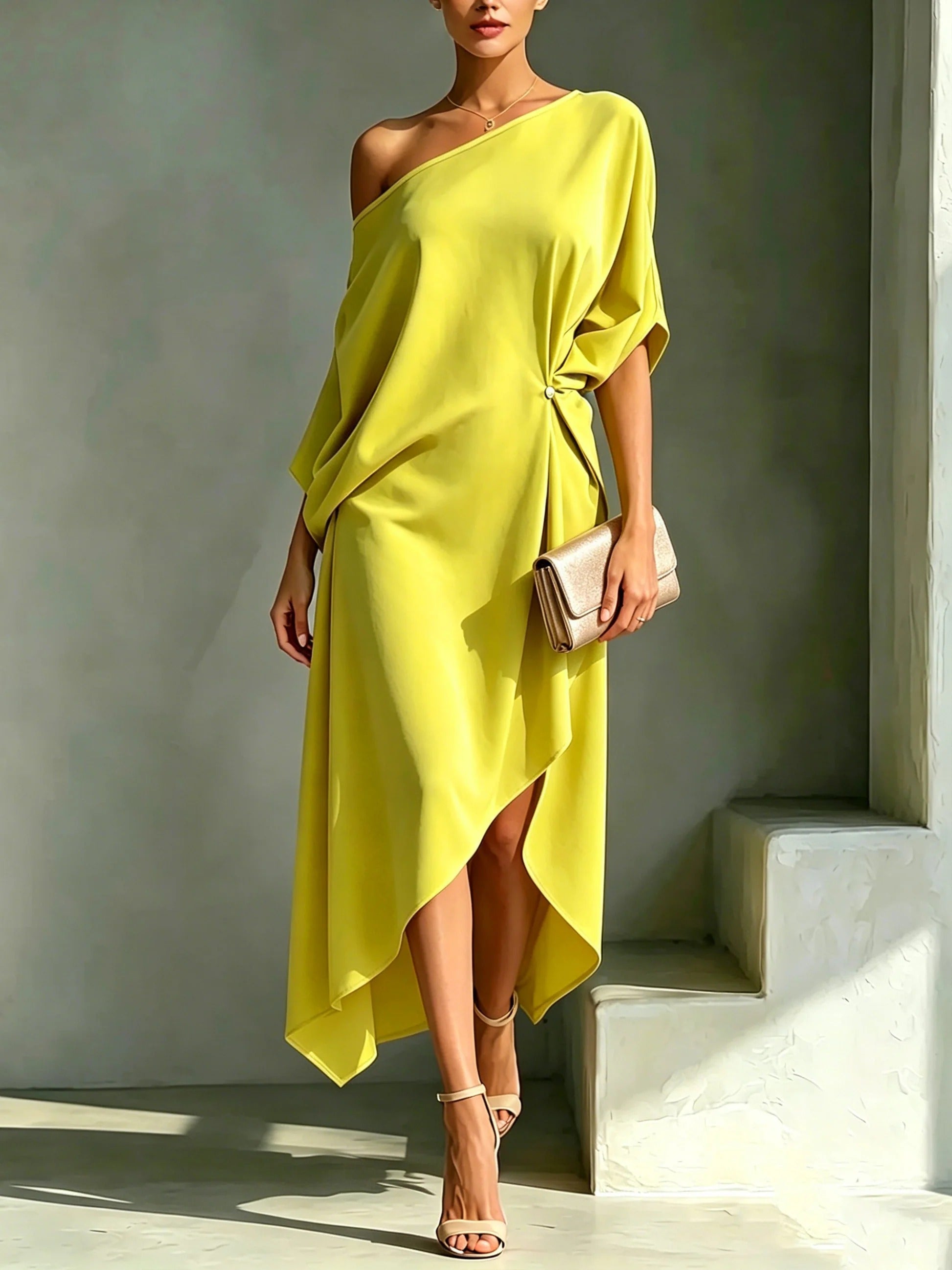 Clara | Elegant asymmetrisk kjole
