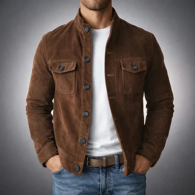 Jacob | Klassisk Lomme Suede Jakke