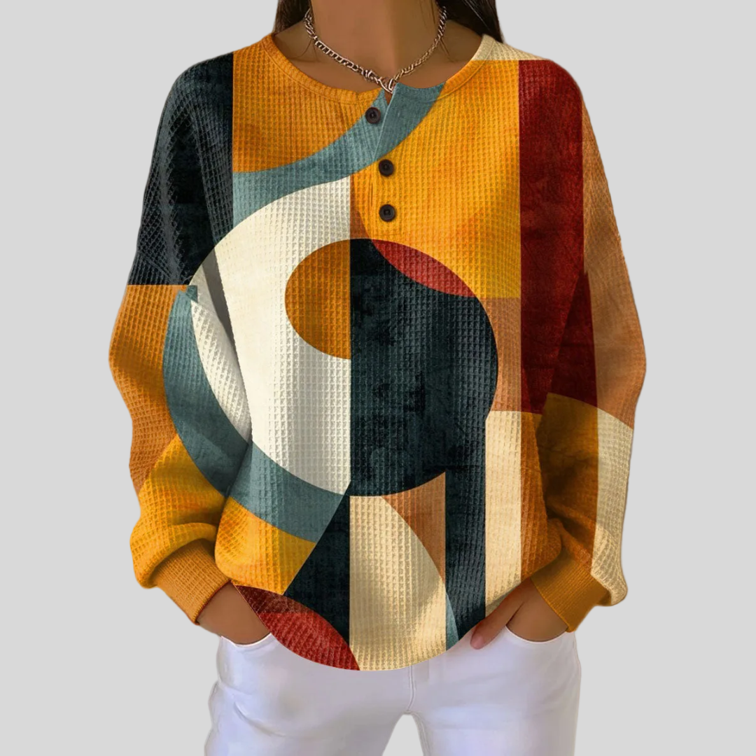 Jitske | Geometrisk Print Genser