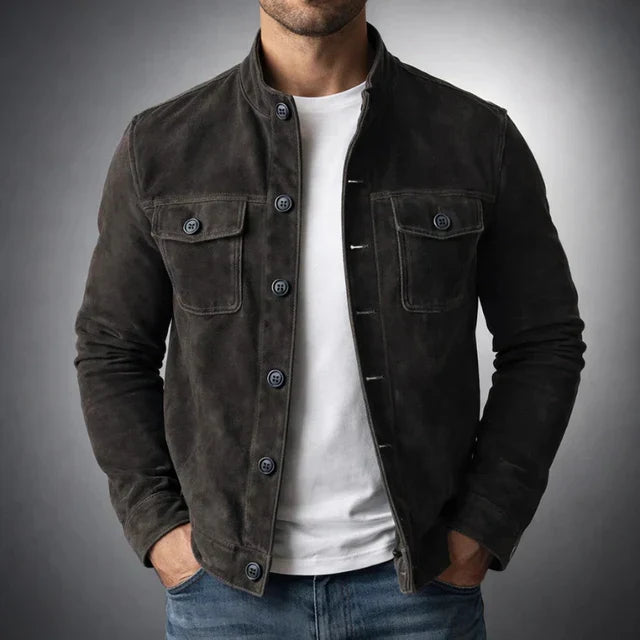 Jacob | Klassisk Lomme Suede Jakke