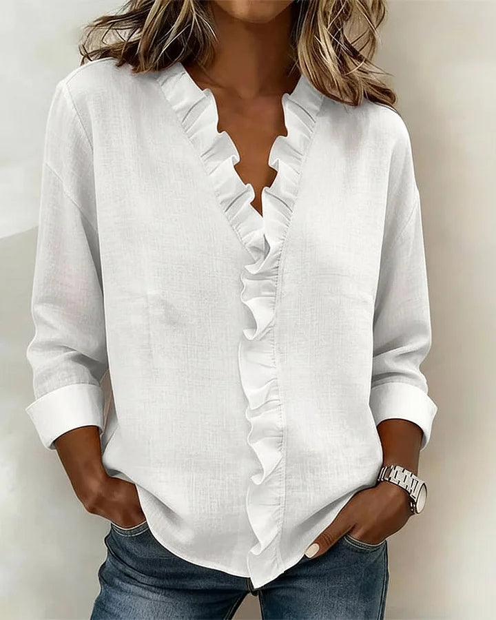 Chloe | Lett V-hals Bluse