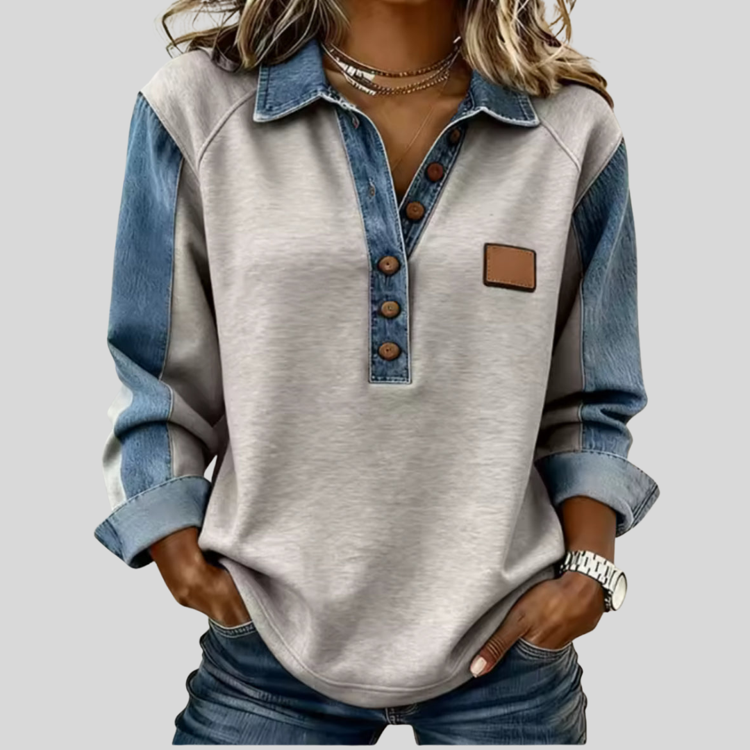 Elisa | Sporty Kontrast Genser