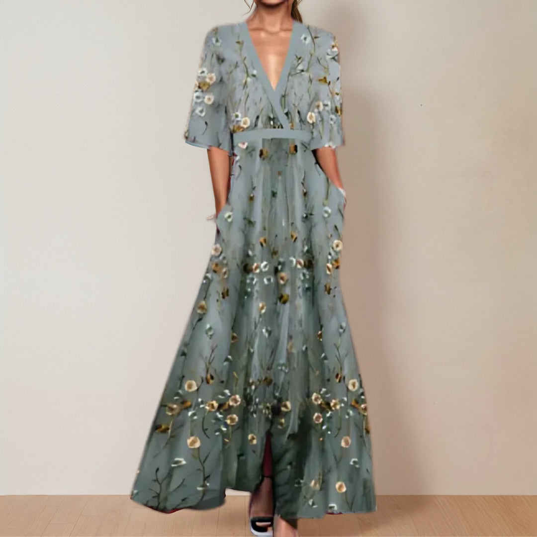Jane - Elegant Blomsterkjole