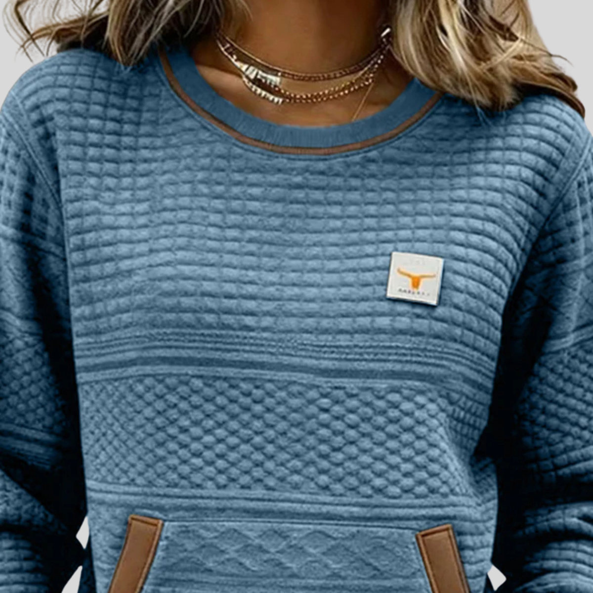 Roelie | Myk Colorblock Genser