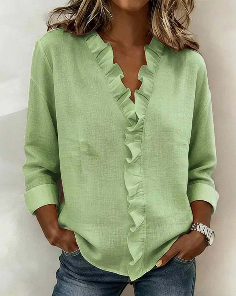 Chloe | Lett V-hals Bluse
