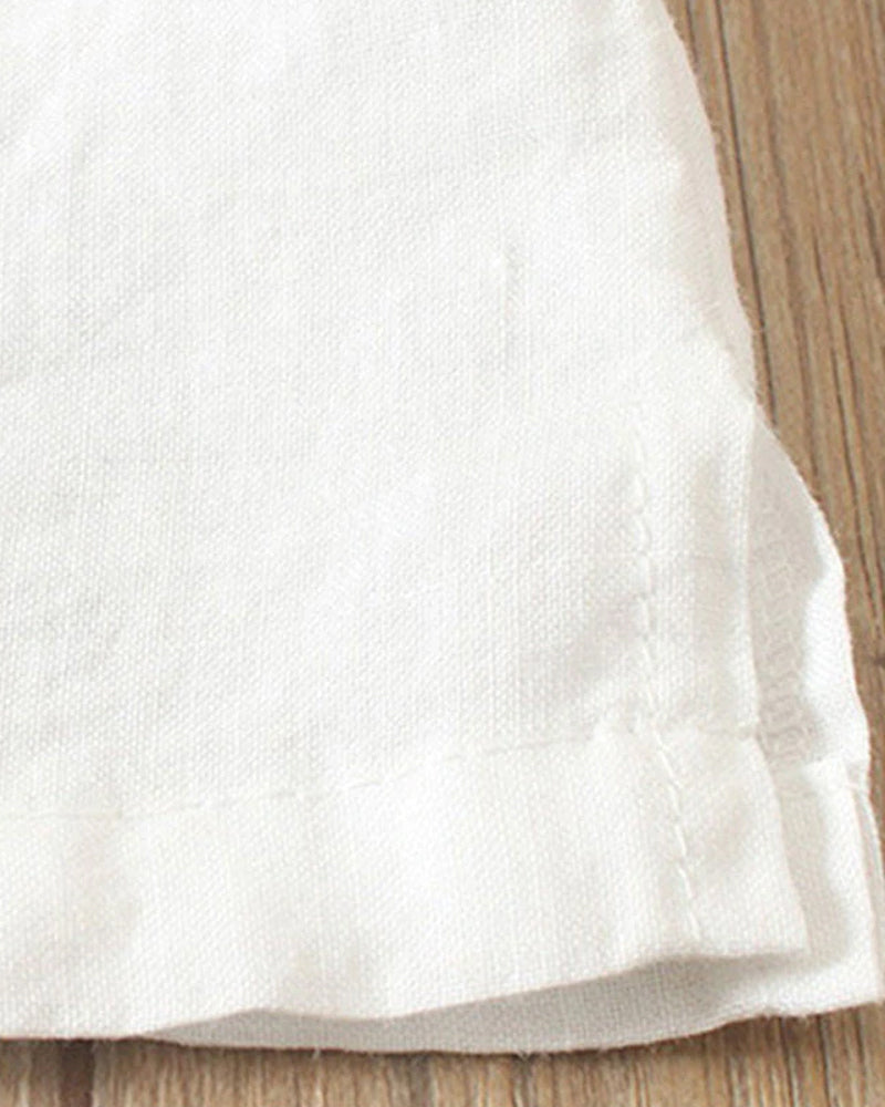 Olivia | Uanstrengt Knapp Detalj Sommer Bluse