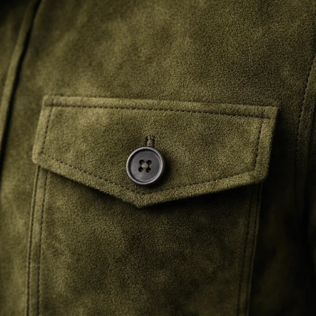 Jacob | Klassisk Lomme Suede Jakke