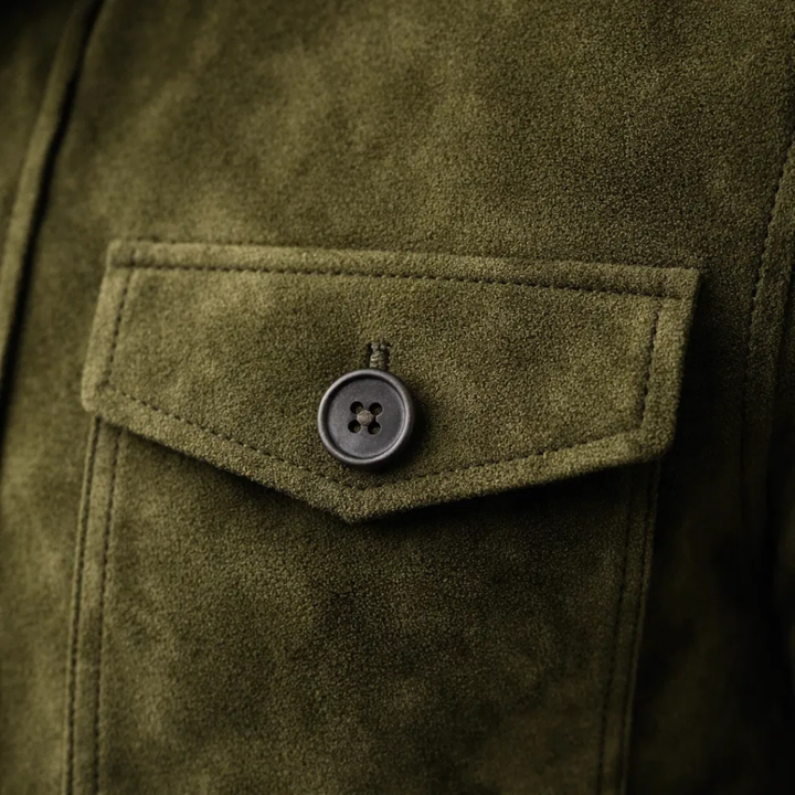 Jacob | Klassisk Lomme Suede Jakke