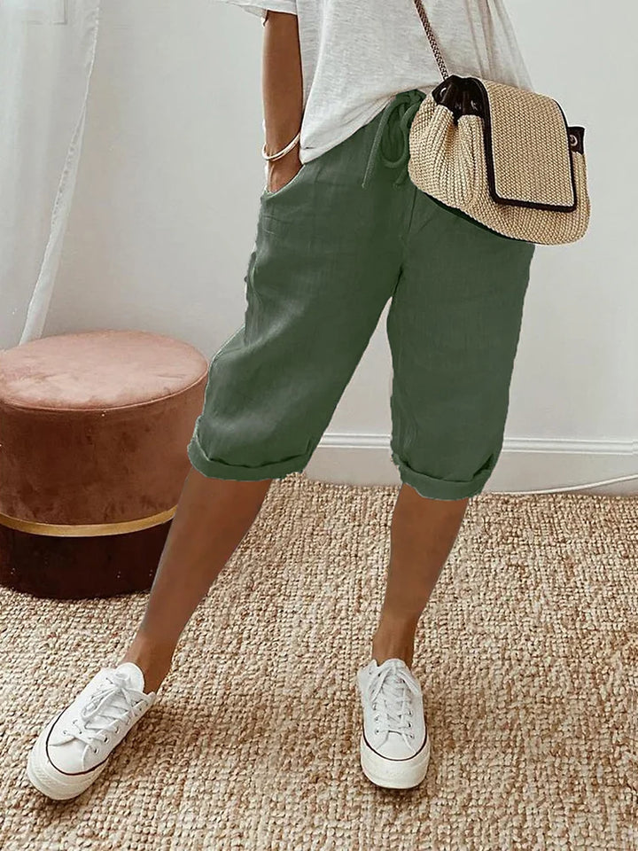 Elise | Avslappede Knelengde Shorts