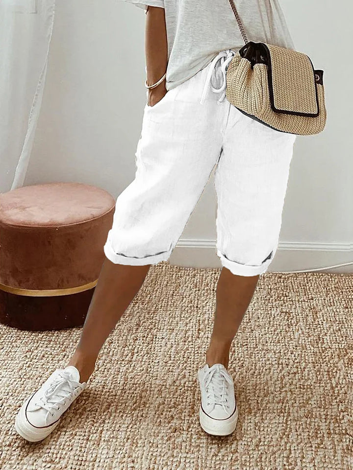 Elise | Avslappede Knelengde Shorts