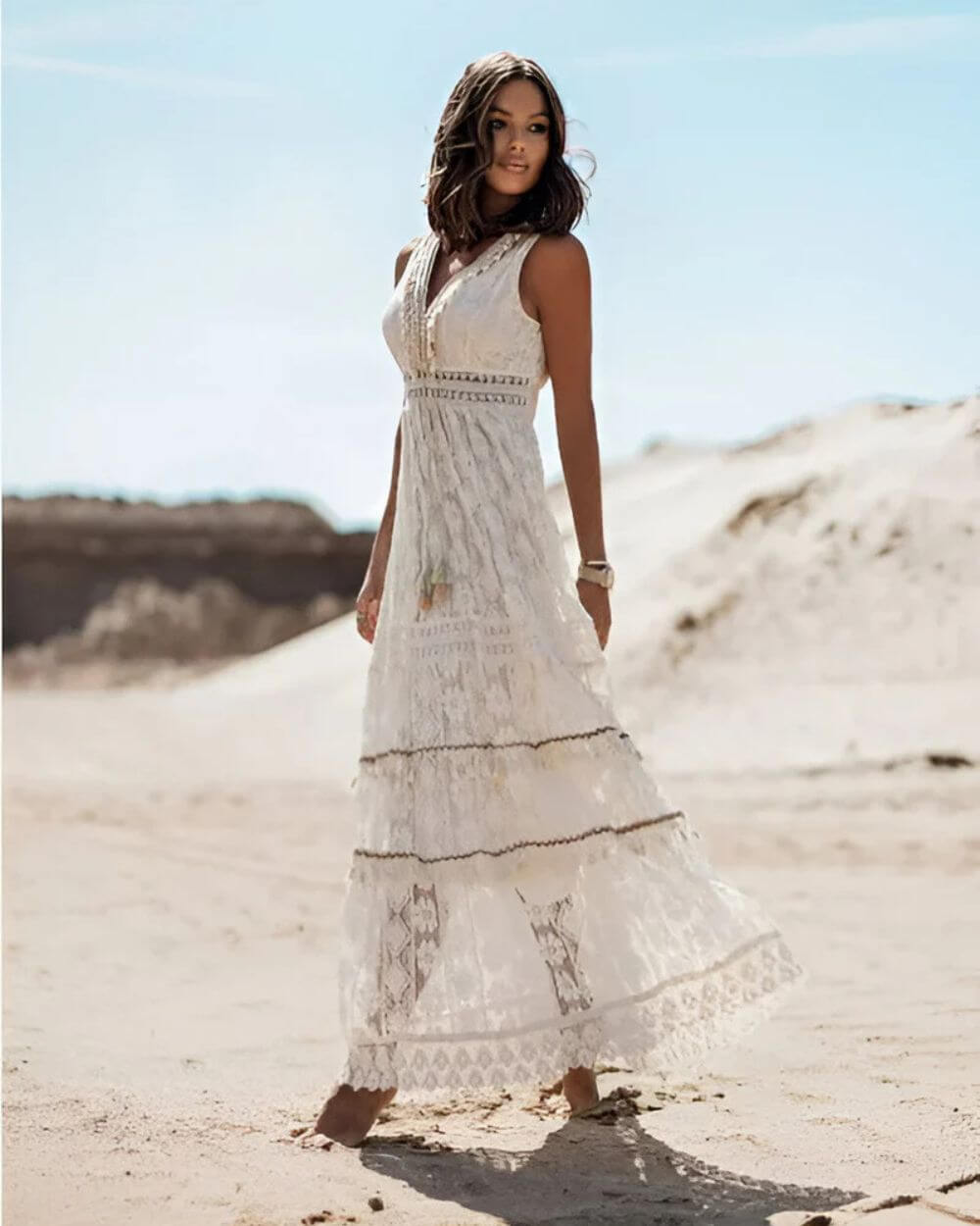 Jooli - Elegant Kjole i Bohemsk Stil