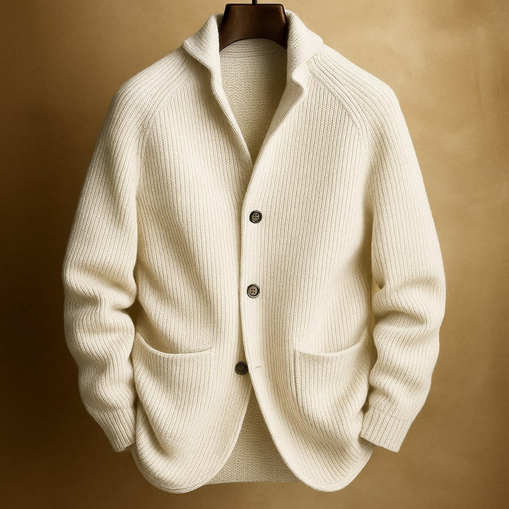 Silvoro - Ribbete Ull Cardigan For Menn