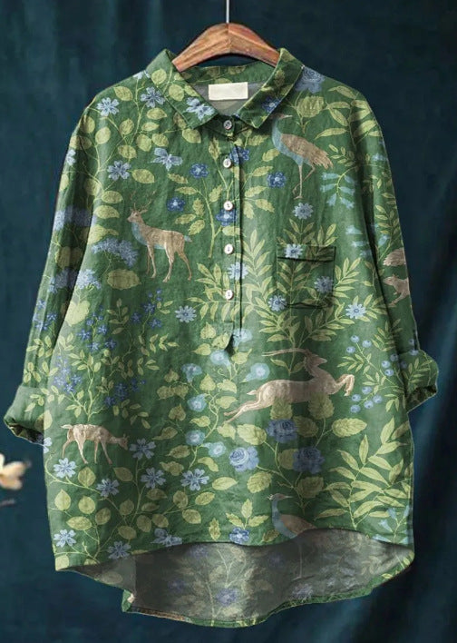 Caroline - Elegant Blomstret Bluse