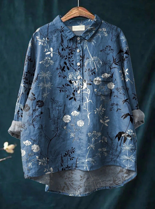 Caroline - Elegant Blomstret Bluse