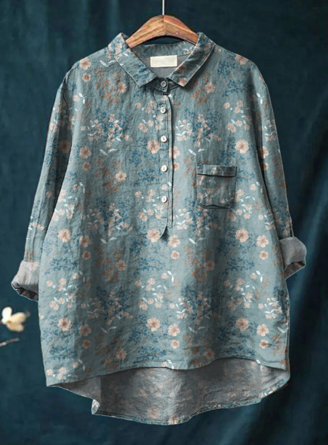 Caroline - Elegant Blomstret Bluse
