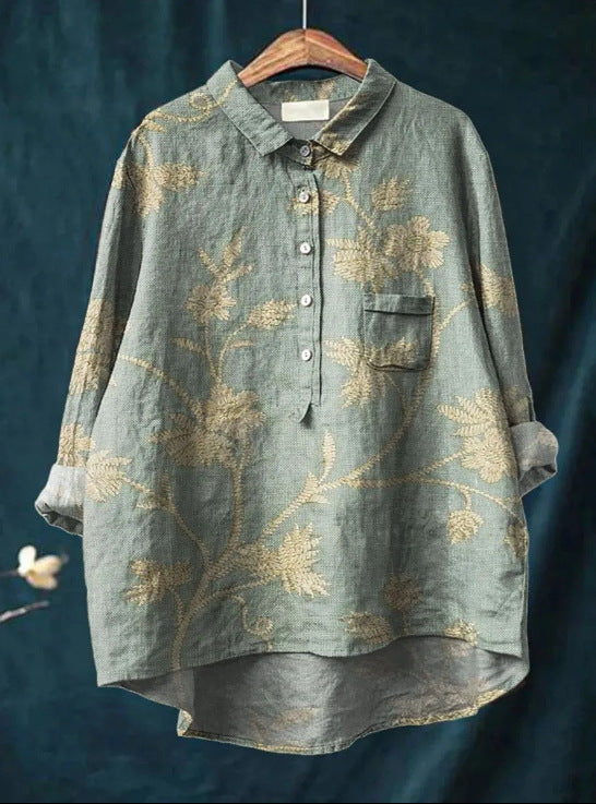 Caroline - Elegant Blomstret Bluse
