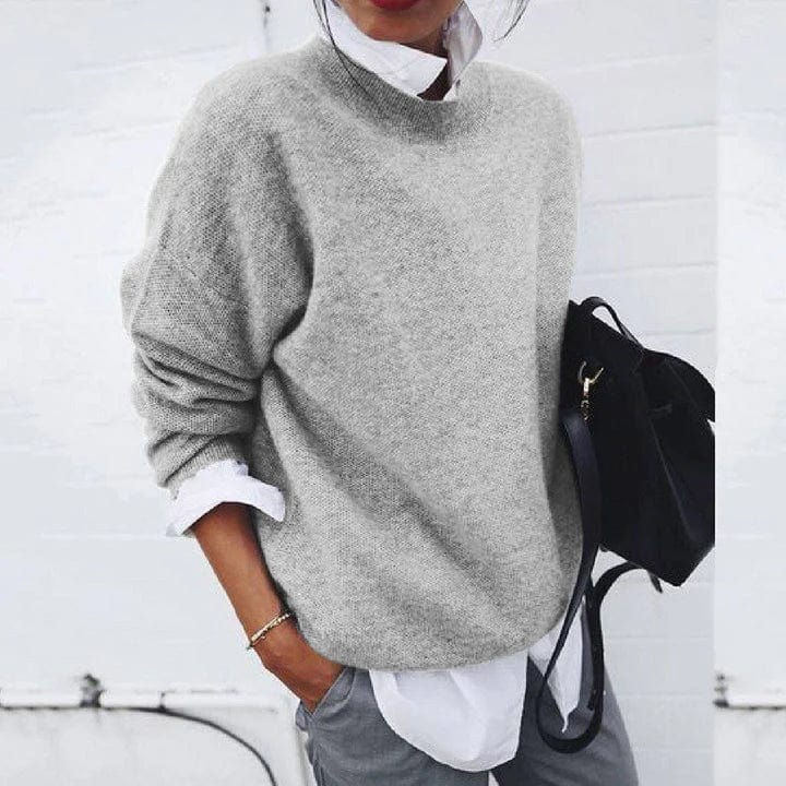 Løs Passform Cashmere Genser - Myk og Komfortabel