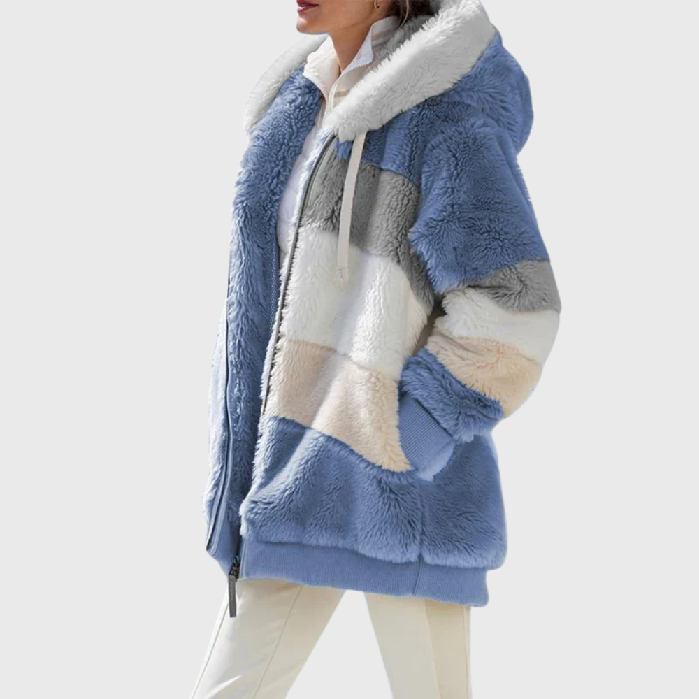 Sofia | Elegant Multicolor Varm Pufferjakke