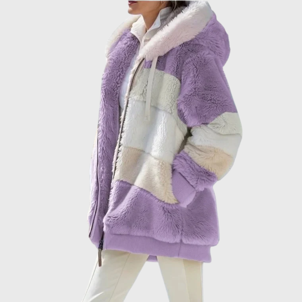 Sofia | Elegant Multicolor Varm Pufferjakke