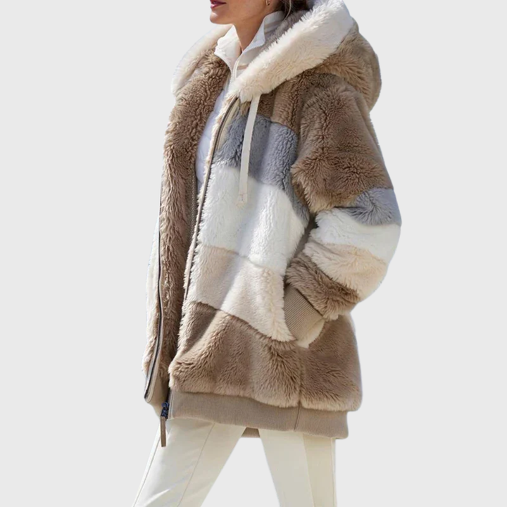 Sofia | Elegant Multicolor Varm Pufferjakke