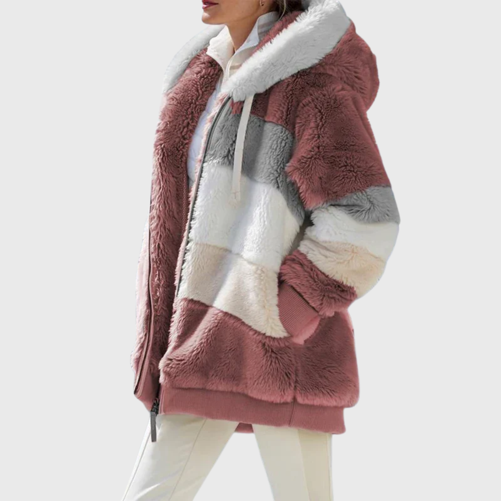 Sofia | Elegant Multicolor Varm Pufferjakke