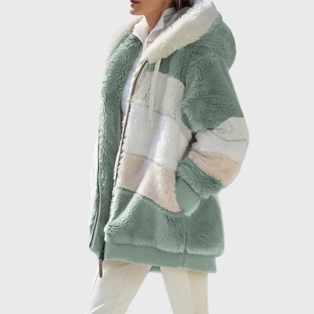 Sofia | Elegant Multicolor Varm Pufferjakke