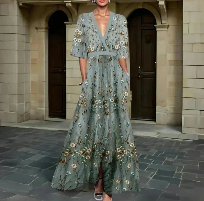 Jane - Elegant Blomsterkjole