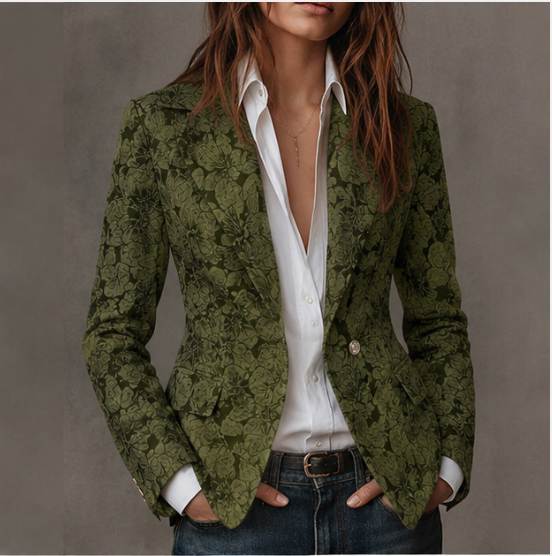 Estelle | Blazer Jacquard Kasjmir Tett