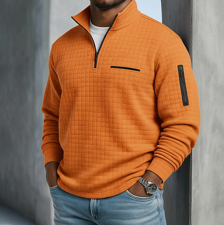 Beckham | Casual Langermet Vaffelskjorte