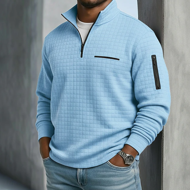 Beckham | Casual Langermet Vaffelskjorte