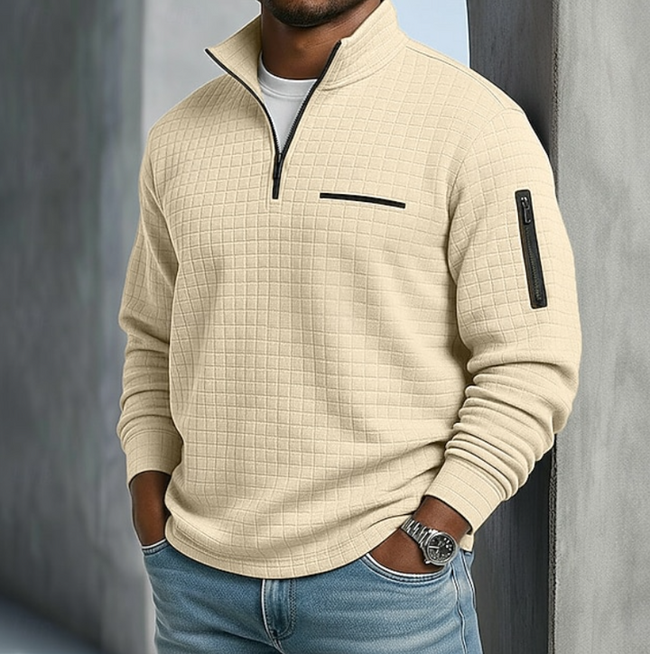 Beckham | Casual Langermet Vaffelskjorte