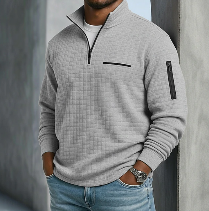 Beckham | Casual Langermet Vaffelskjorte