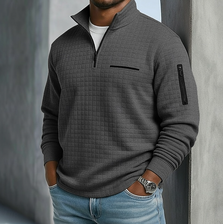 Beckham | Casual Langermet Vaffelskjorte