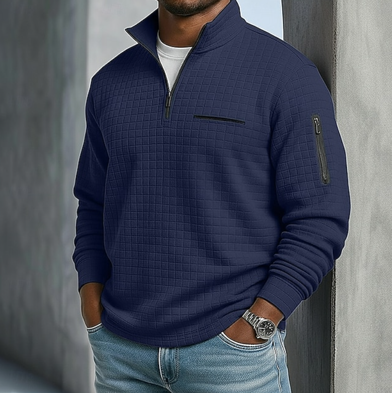 Beckham | Casual Langermet Vaffelskjorte