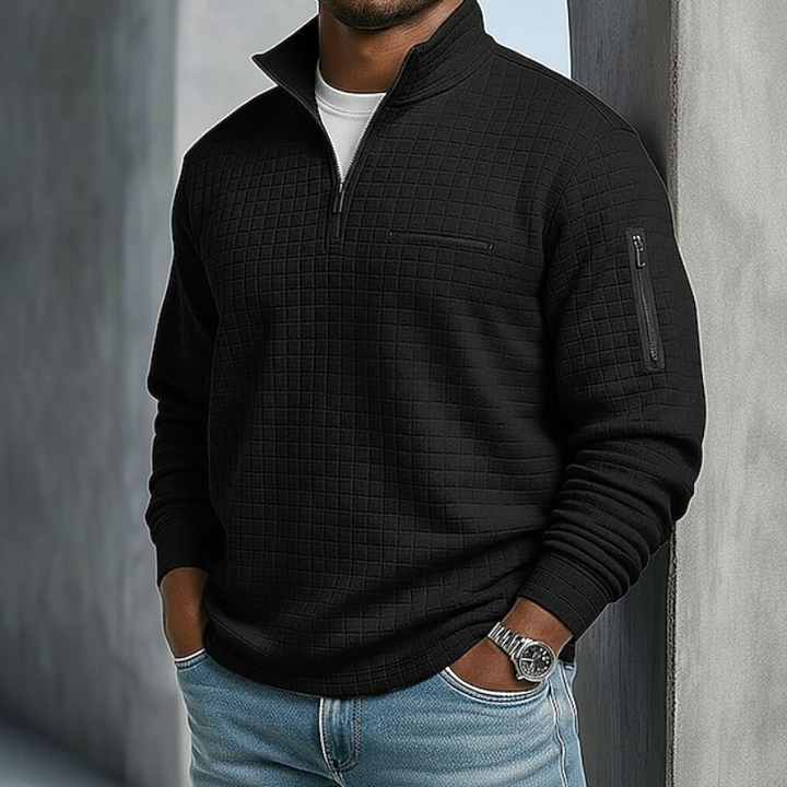 Beckham | Casual Langermet Vaffelskjorte