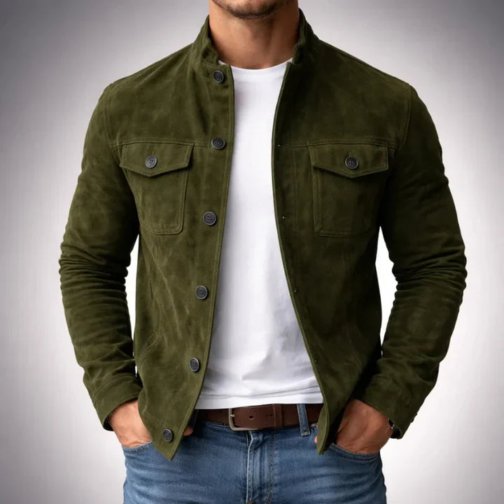 Jacob | Klassisk Lomme Suede Jakke