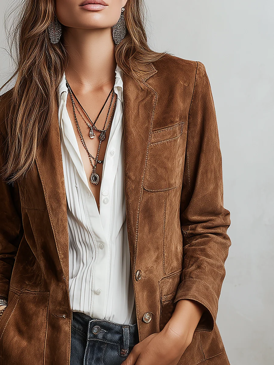 Marcelle | Vintage Brun Blazer