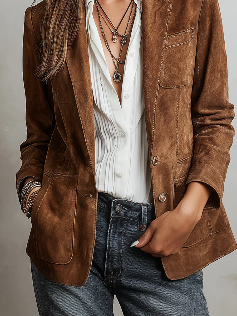 Marcelle | Vintage Brun Blazer