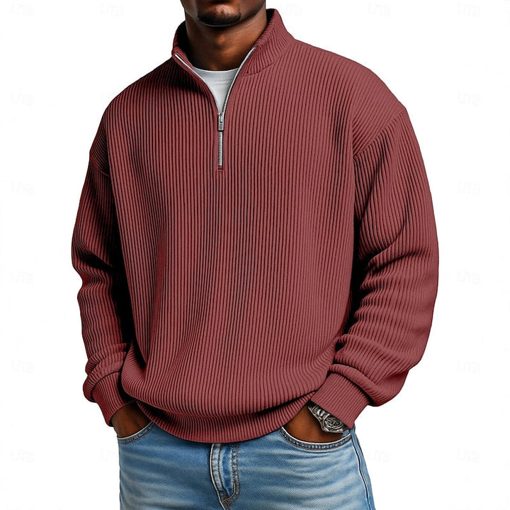 Harlan | Ribbete Quarter-Zip Pullover