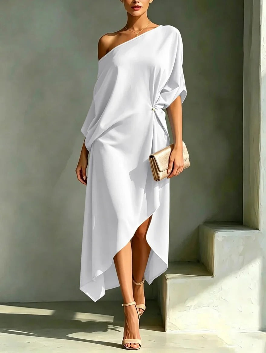 Clara | Elegant asymmetrisk kjole
