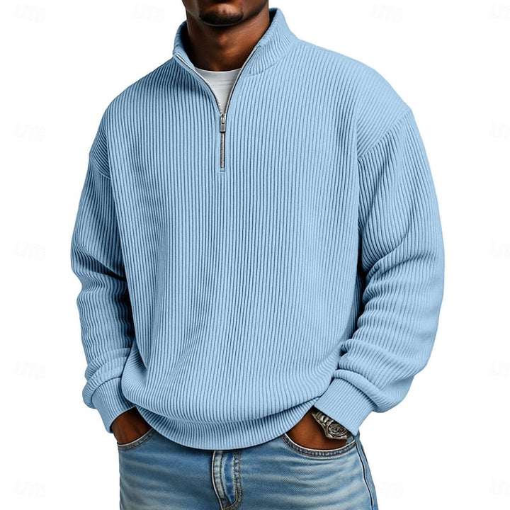 Harlan | Ribbete Quarter-Zip Pullover