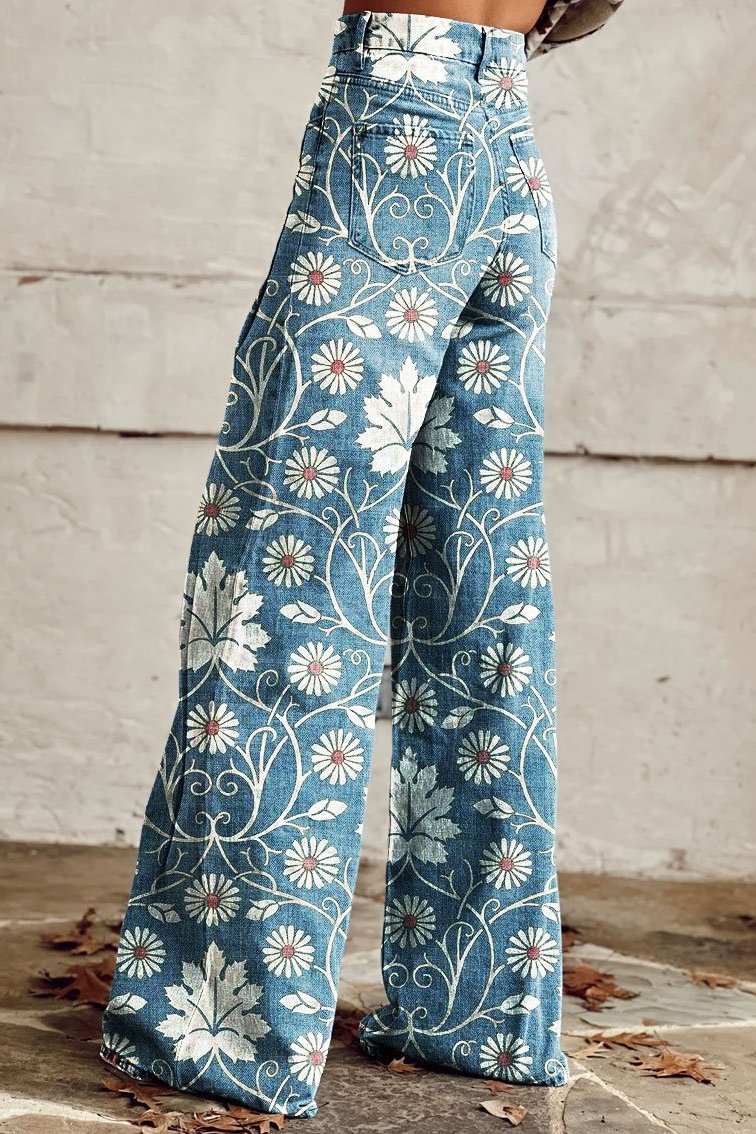 Sharlene - Fascinerende Vintage Boho Bukser For Et Elegant Utseende